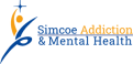 Simcoe Addiction and Mental Health Orang and Blue Logo